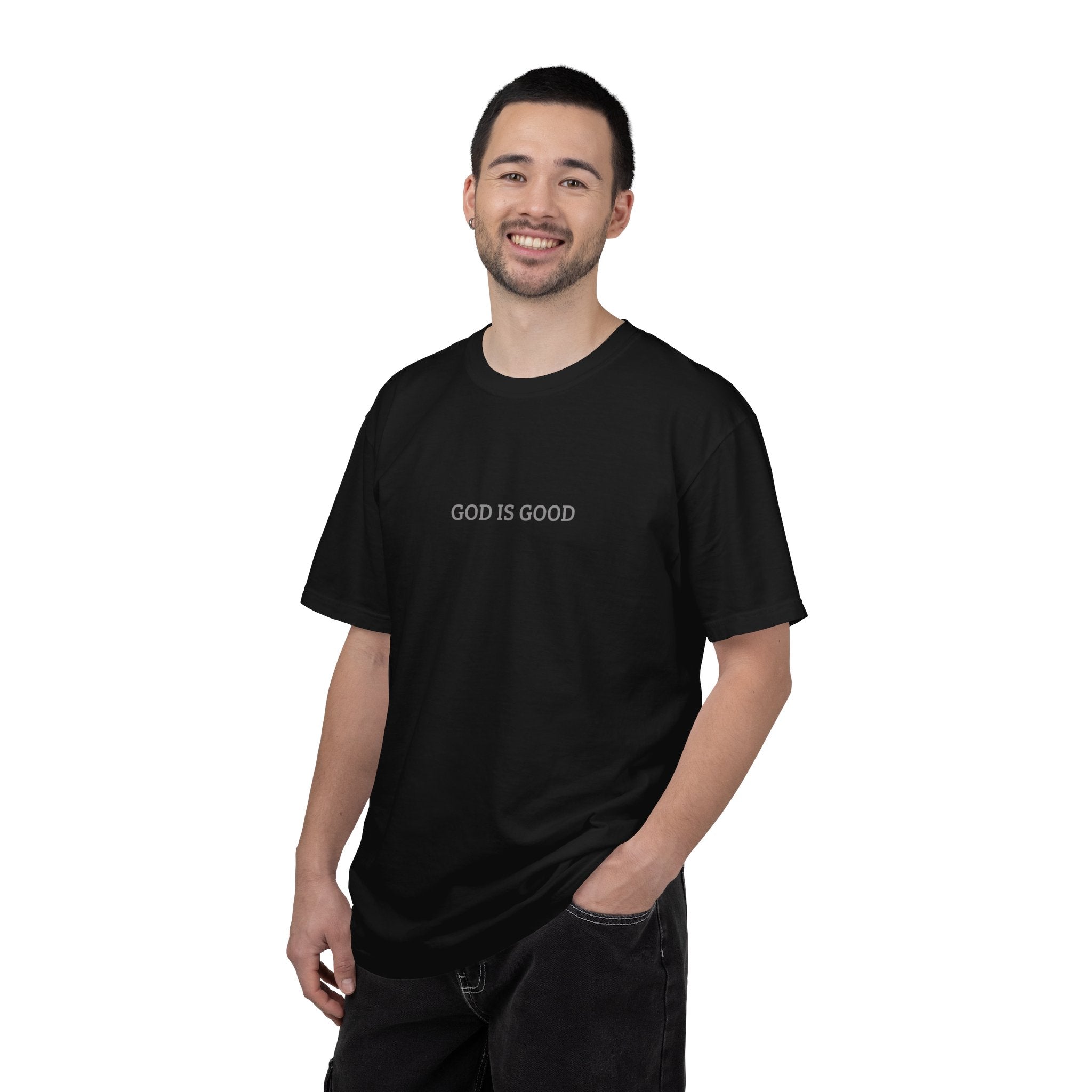 T-Shirt — "GOD IS GOOD" Minimalist Crewneck Tee