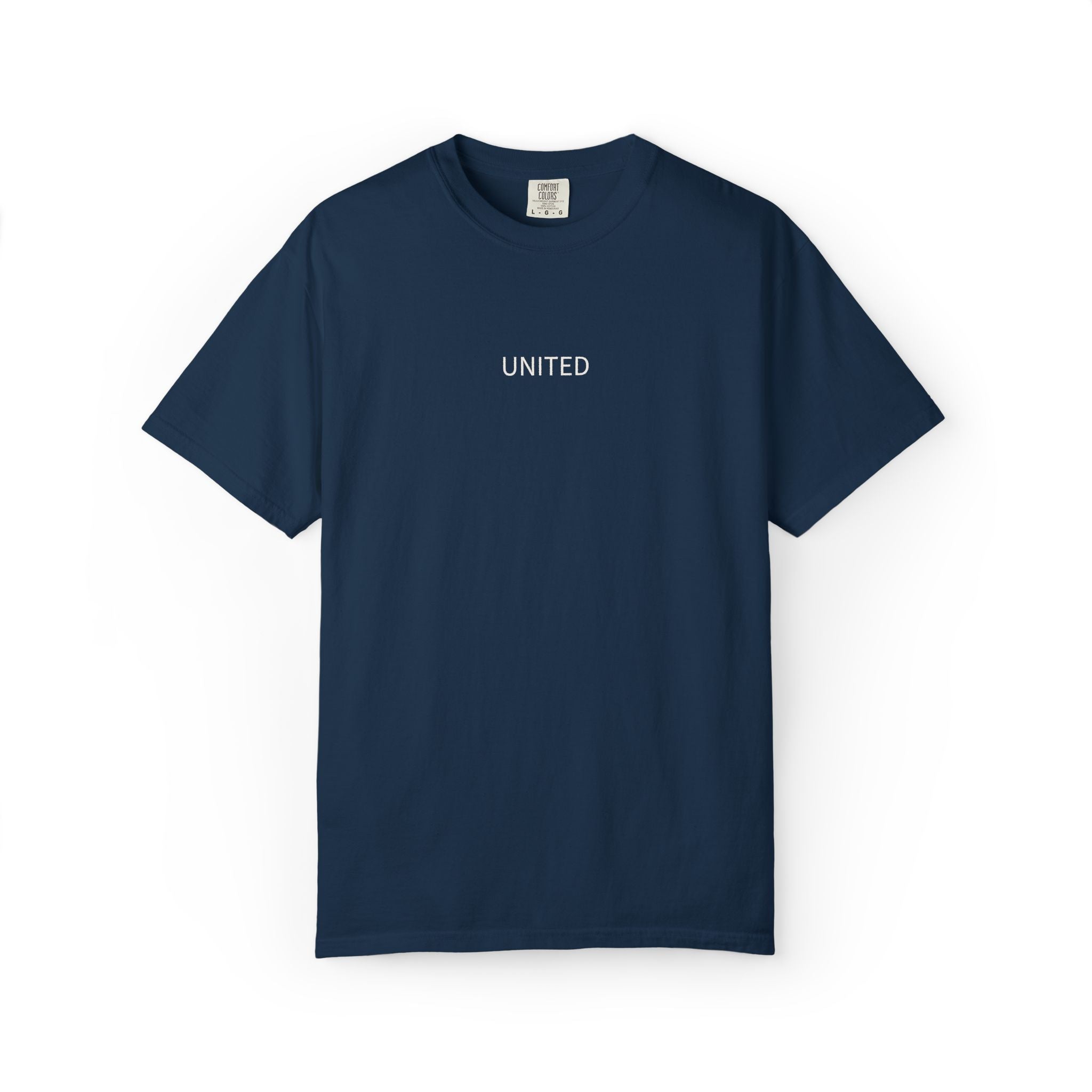 United Minimalist T-Shirt — Soft Garment-Dyed Crew Tee