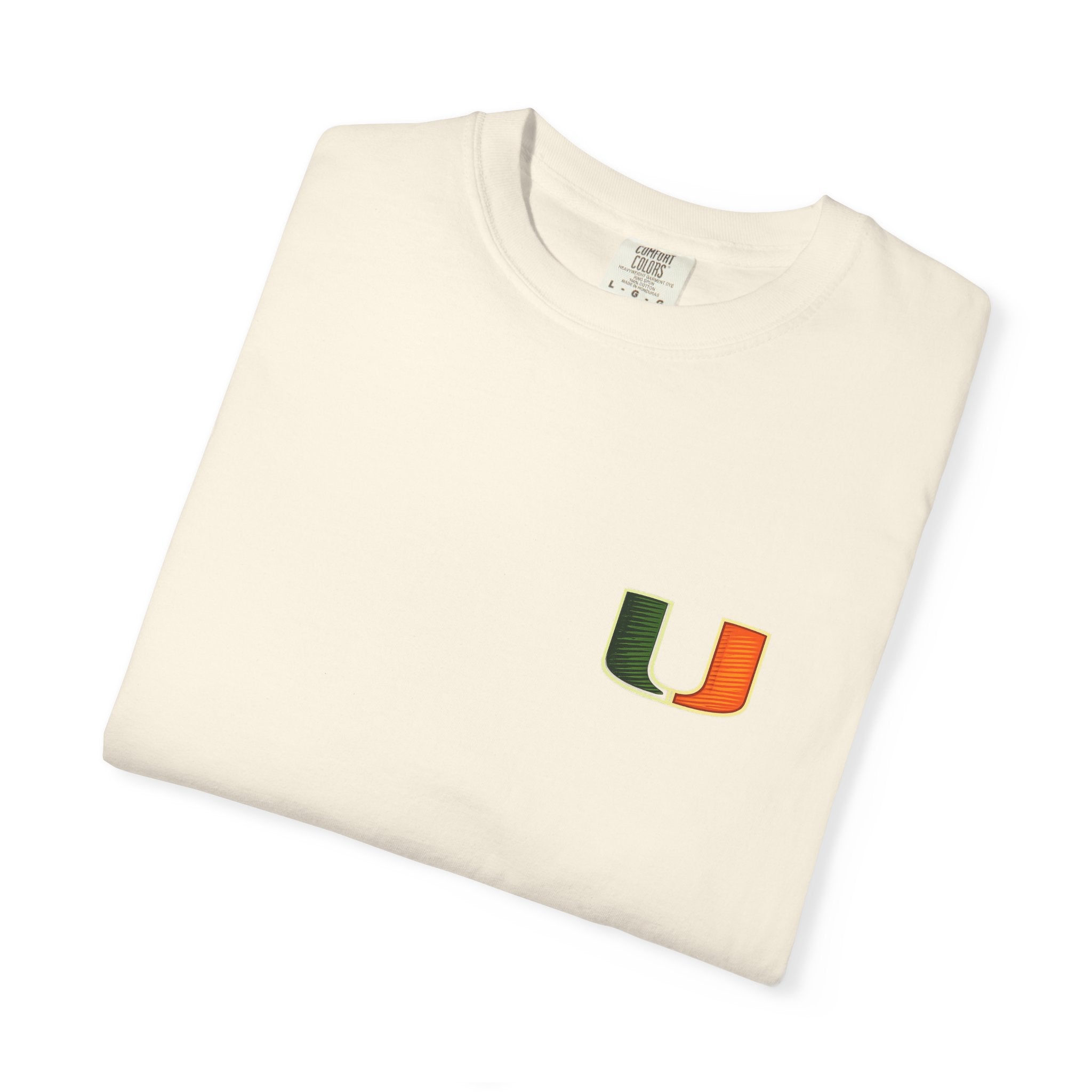 Miami Campus Skyline T-Shirt — Vintage U Logo & Coral Gables Park Scene