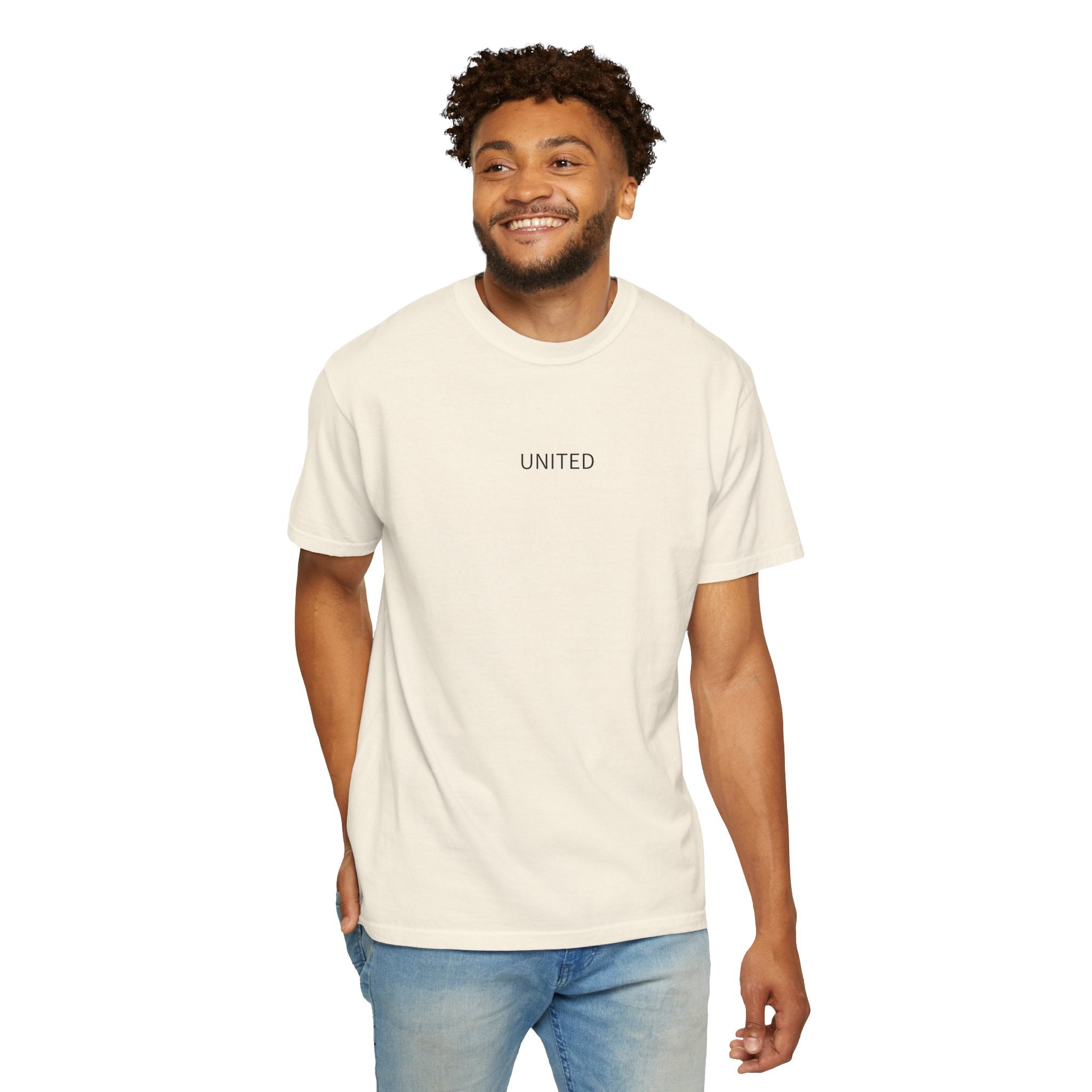 United Minimalist T-Shirt — Soft Garment-Dyed Crew Tee