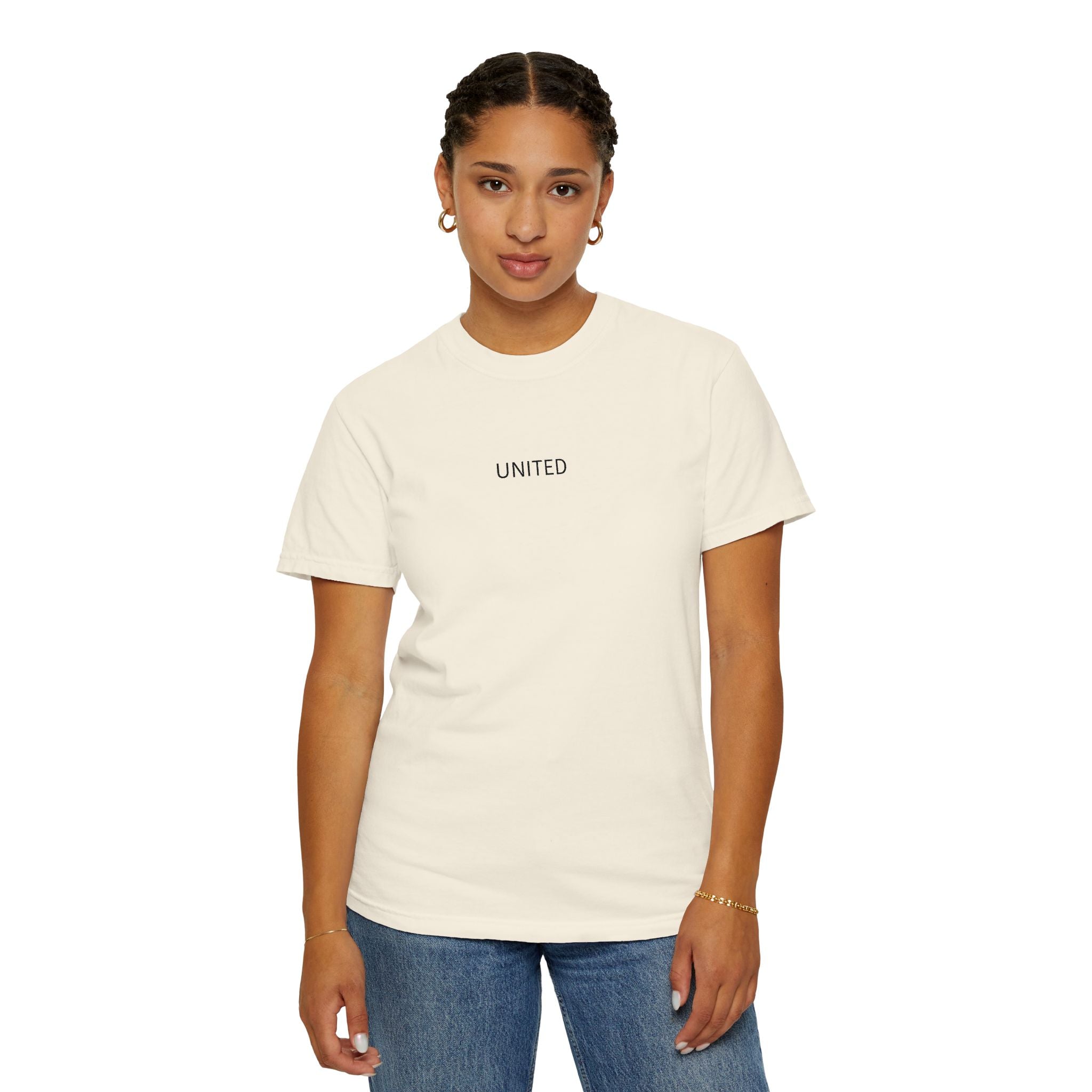 United Minimalist T-Shirt — Soft Garment-Dyed Crew Tee
