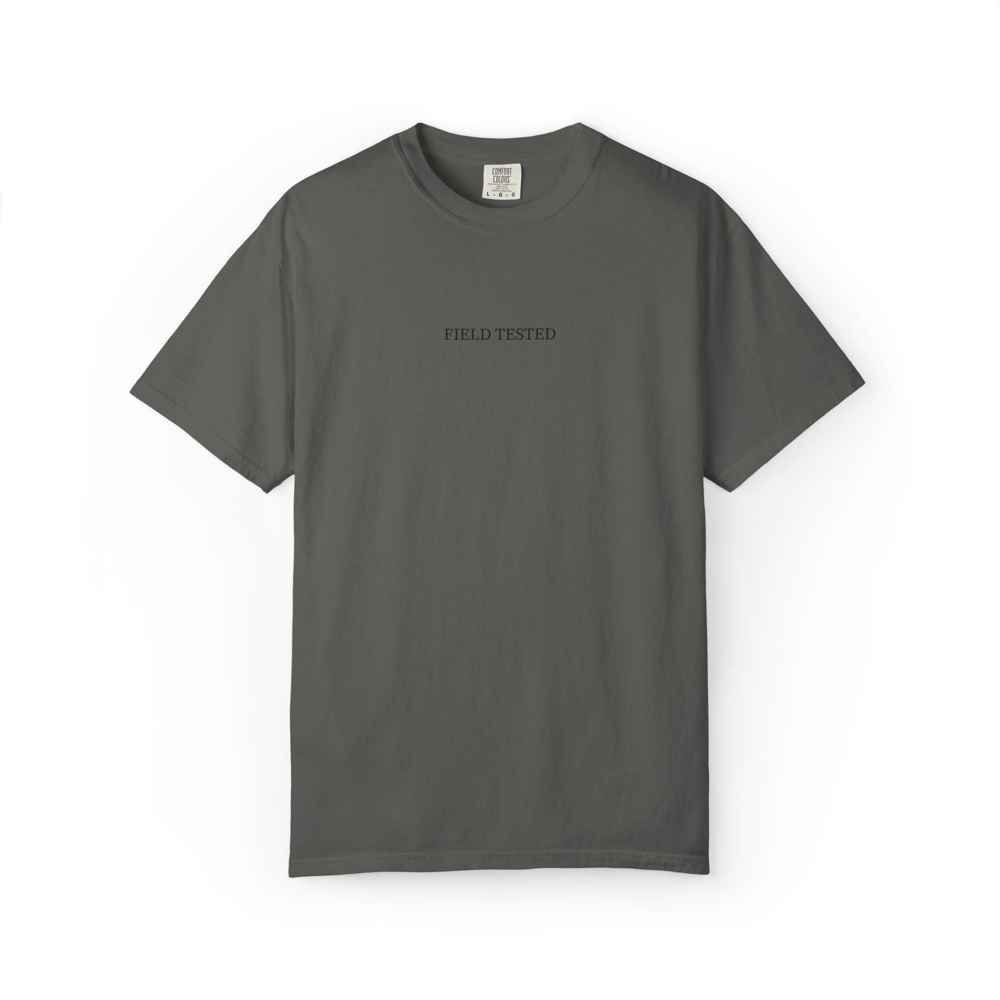'Field Tested' T-Shirt — Minimalist Vintage Garment-Dyed Tee
