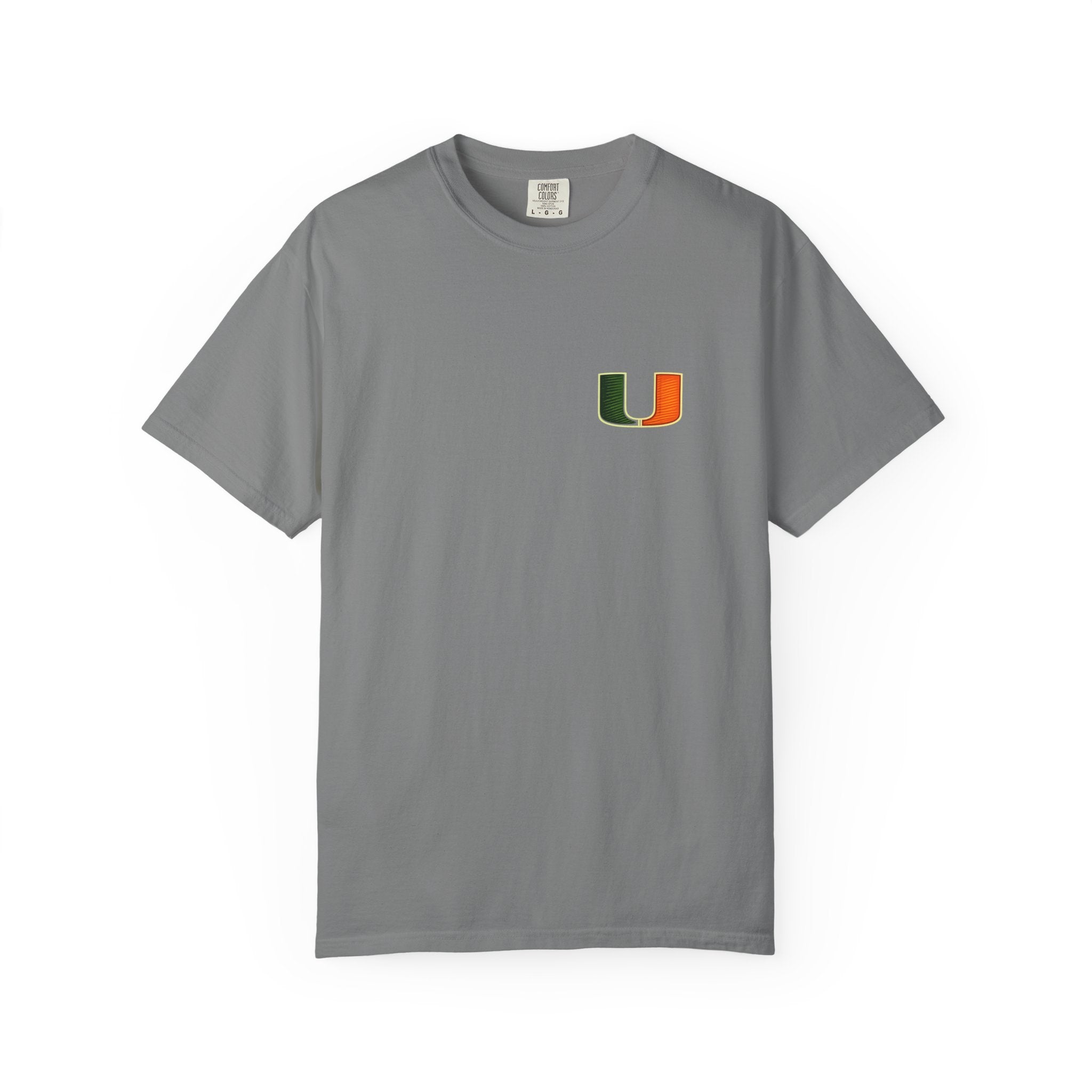 Miami Campus Skyline T-Shirt — Vintage U Logo & Coral Gables Park Scene