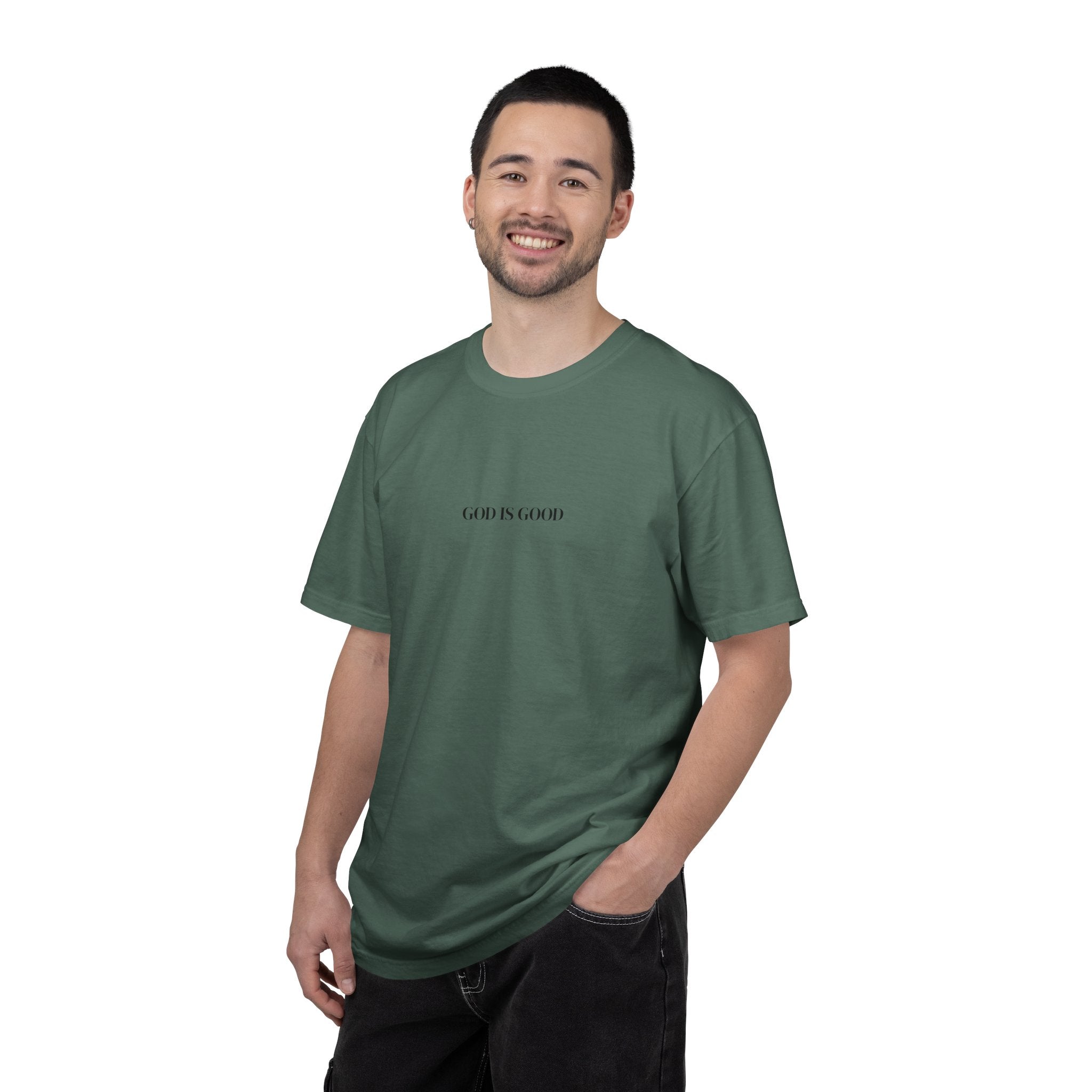 T-Shirt — "GOD IS GOOD" Minimalist Crewneck Tee