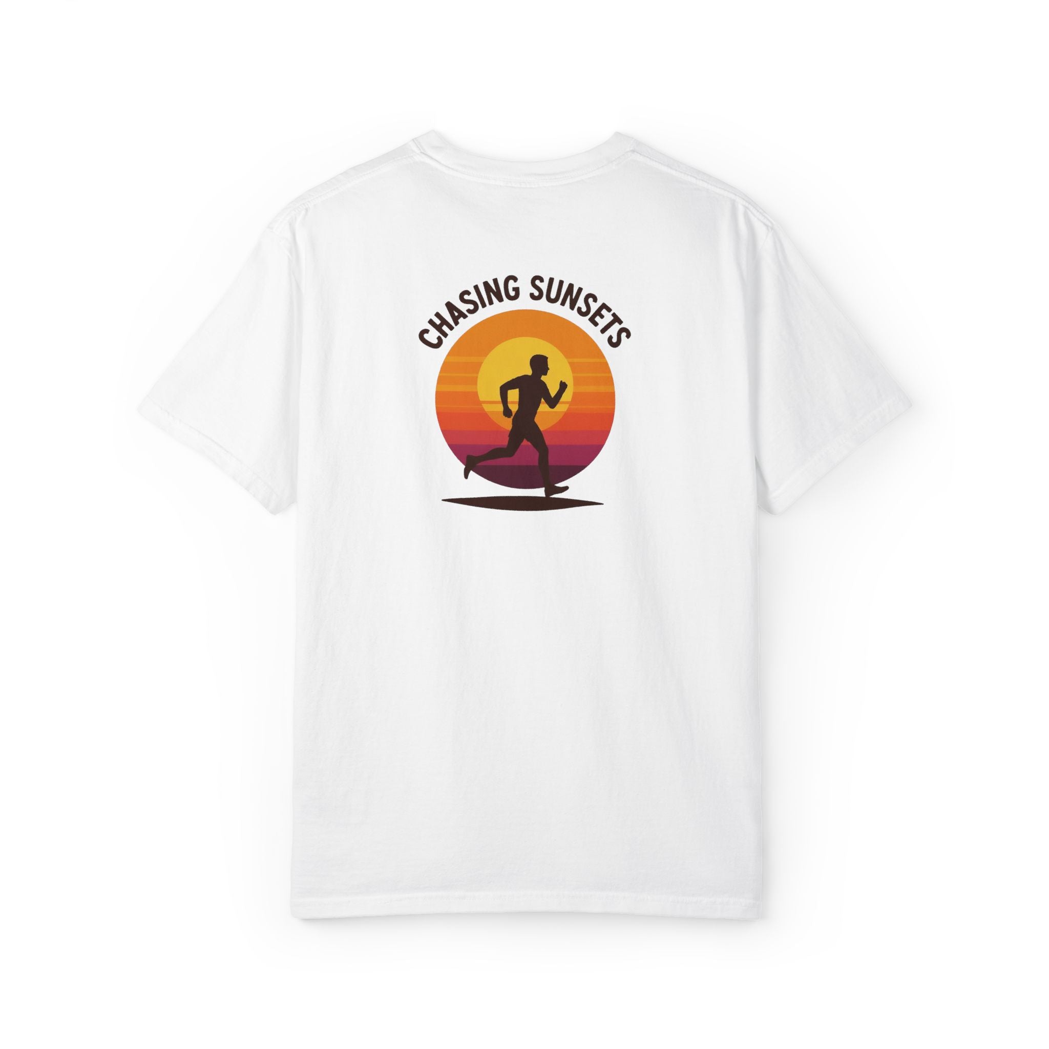 Chasing Sunsets Running T-Shirt — KM Chest Logo
