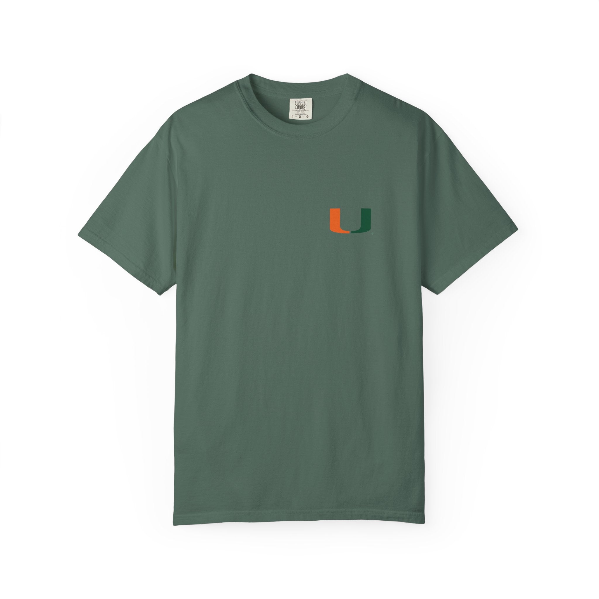 Miami Campus Skyline T-Shirt — Vintage U Logo & Coral Gables Park Scene