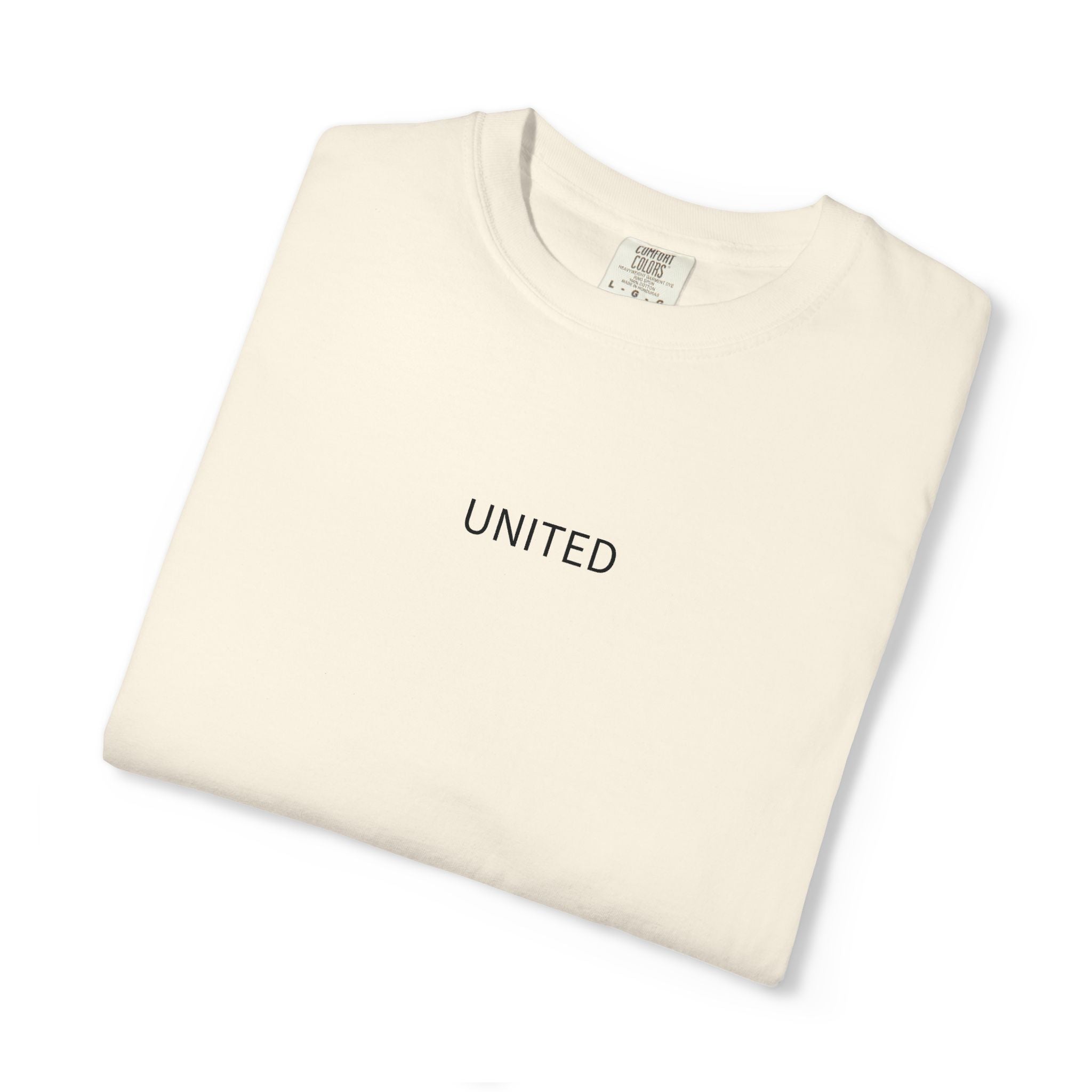 United Minimalist T-Shirt — Soft Garment-Dyed Crew Tee