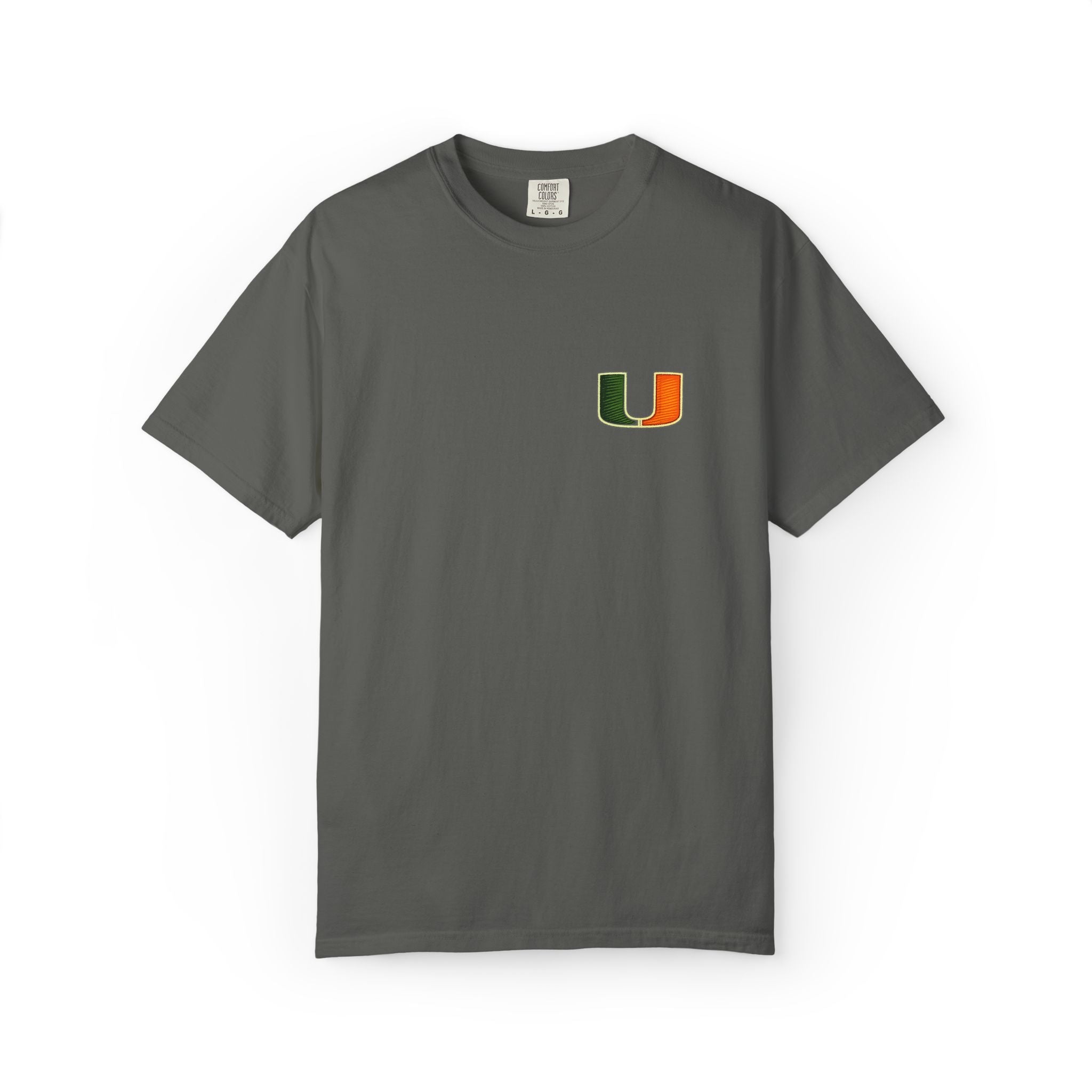 Miami Campus Skyline T-Shirt — Vintage U Logo & Coral Gables Park Scene