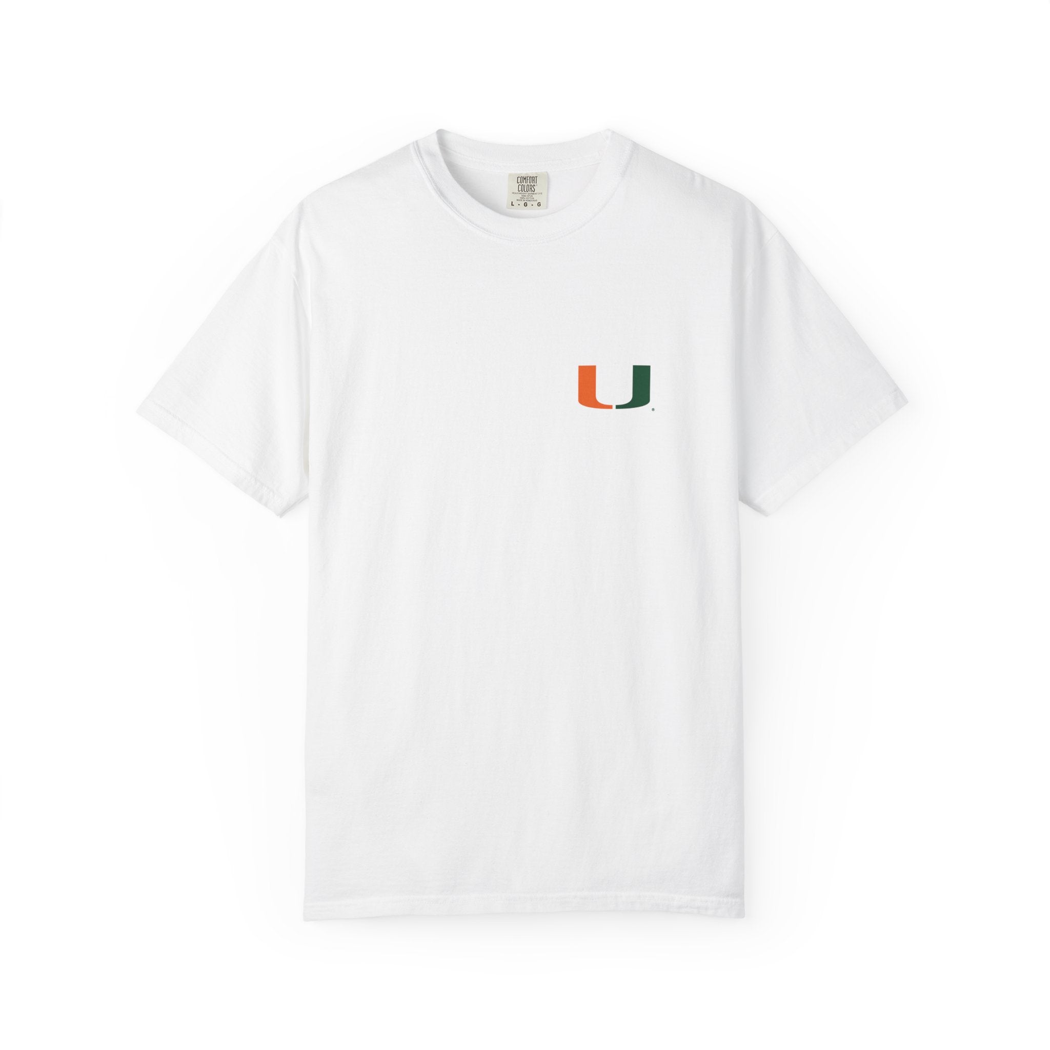 Miami Campus Skyline T-Shirt — Vintage U Logo & Coral Gables Park Scene