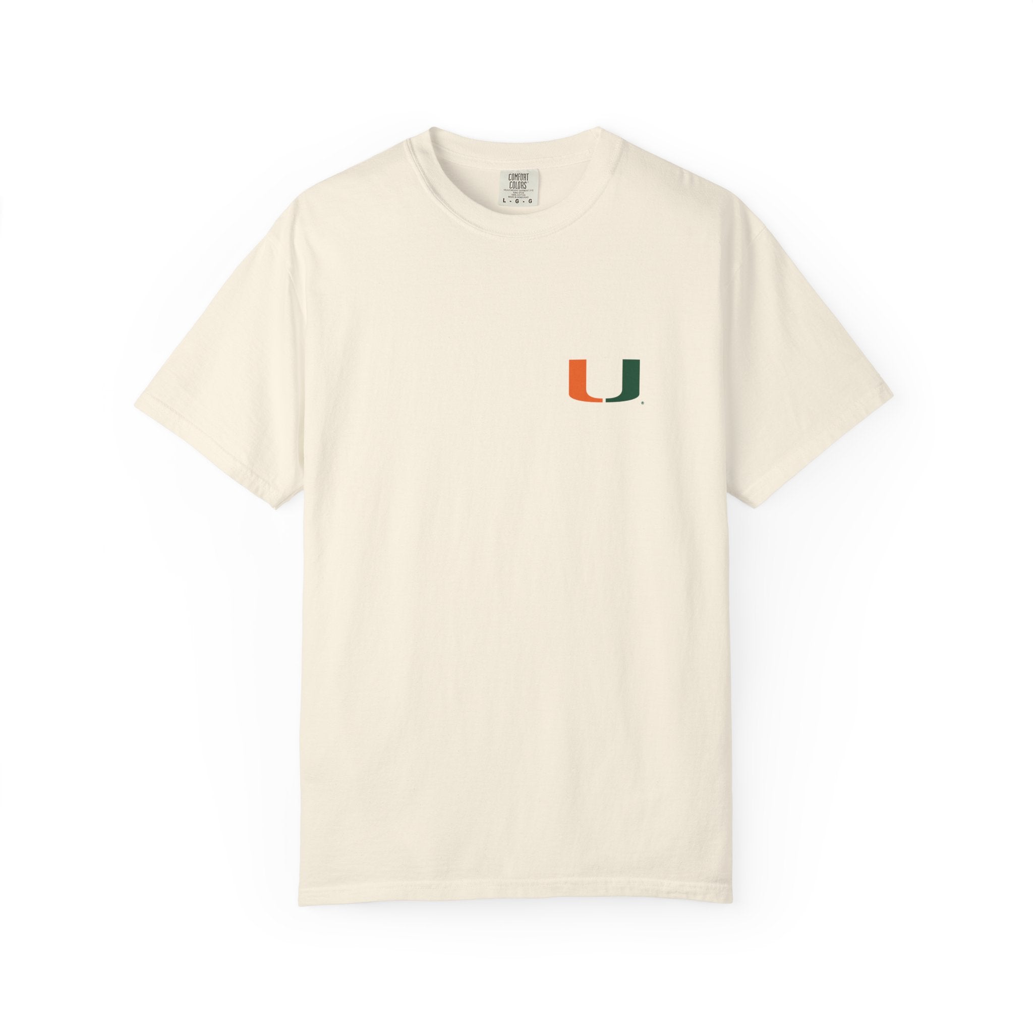 Miami Campus Skyline T-Shirt — Vintage U Logo & Coral Gables Park Scene